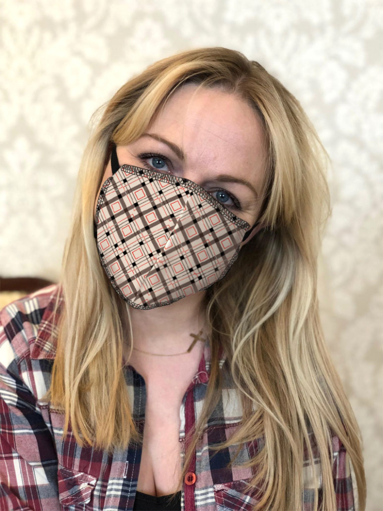 Logo trade corporate gift photo of: ZEFIR cotton face mask 1400165