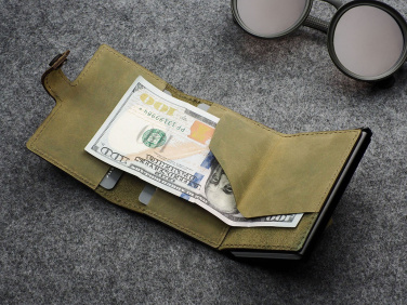 Logo trade promotional gifts picture of: RFID wallet - Hunter Leather 2109284