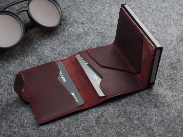 Logotrade promotional merchandise picture of: RFID wallet - Hunter Leather 2109284