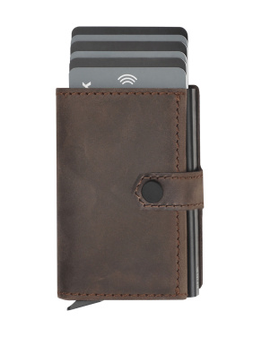 Logo trade promotional merchandise picture of: RFID wallet - Hunter Leather 2109284