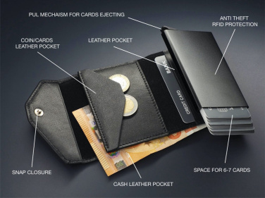 Logo trade promotional products image of: RFID wallet 1249131