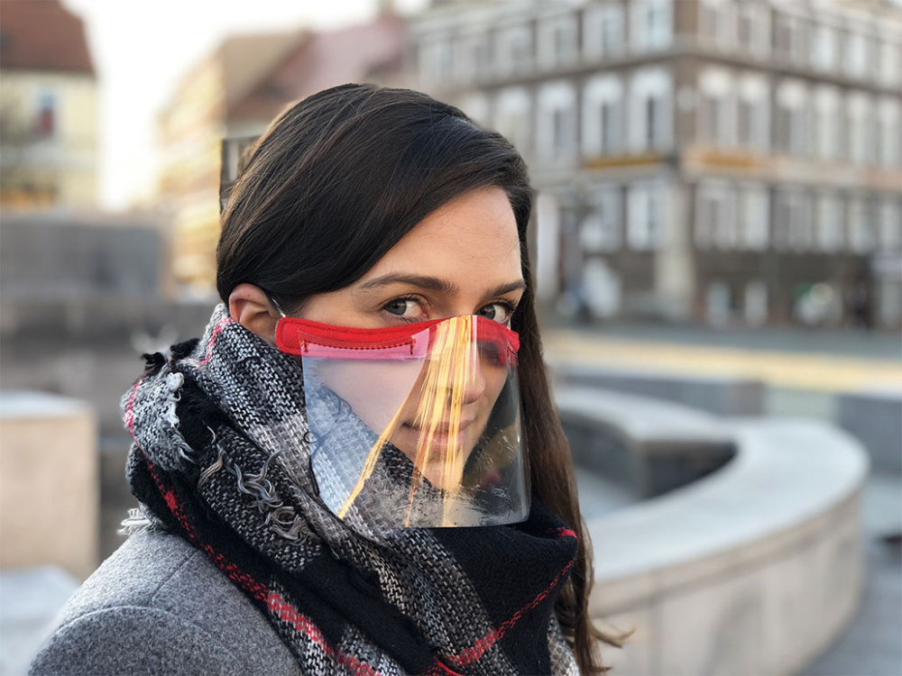 Logo trade promotional product photo of: KALIPSO clear face shield-mask for mouth and nose 1447162