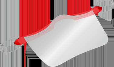 Logo trade promotional merchandise image of: KALIPSO clear face shield-mask for mouth and nose 1447162