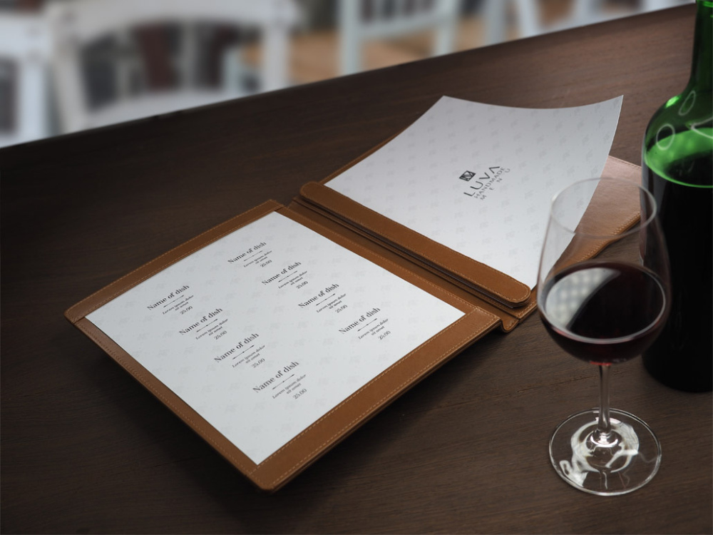 Logo trade promotional items image of: Menu cover 1054119