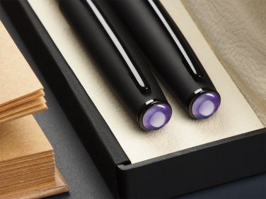 Logo trade corporate gifts image of: Amethyst Pen set  1288036