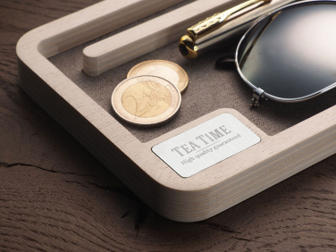 Logo trade promotional giveaways picture of: Wooden desk organiser 1818121