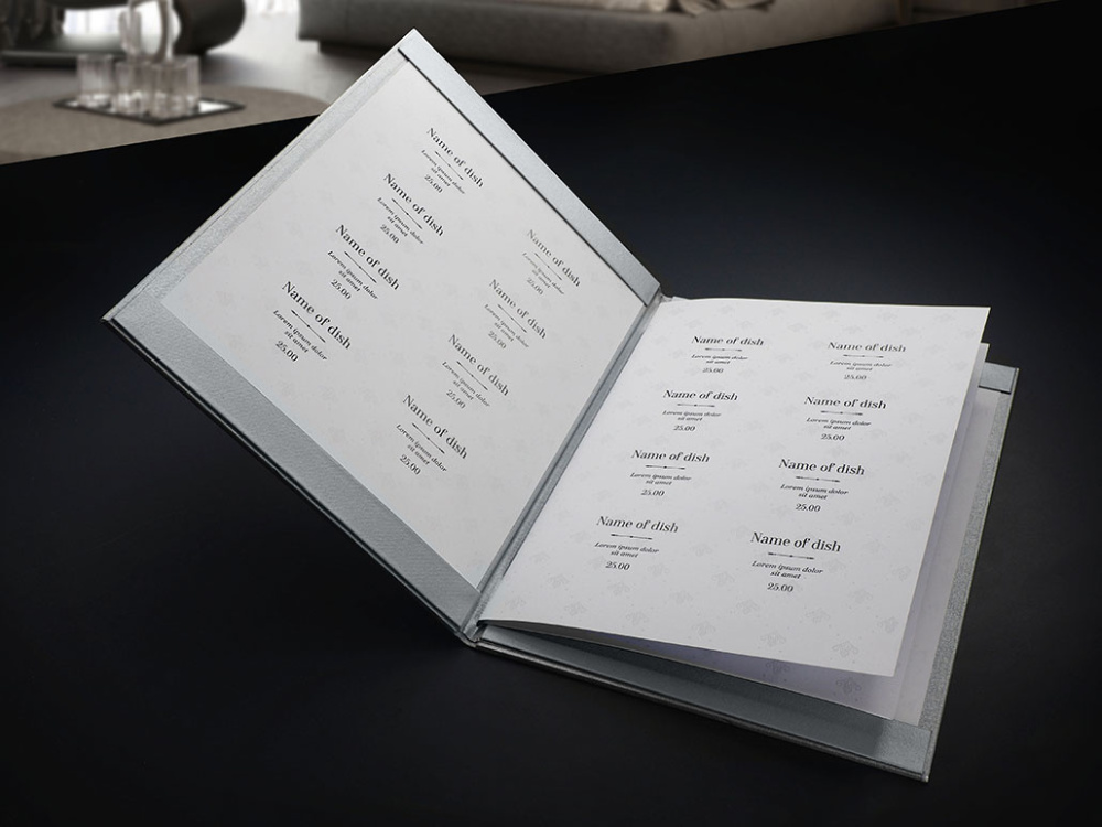 Logo trade promotional merchandise picture of: Menu cover 1679280
