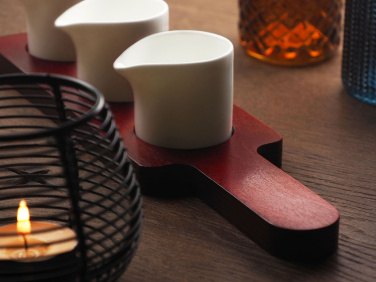 Logo trade promotional items image of: Wooden 3 Shot Serving Board 1863121