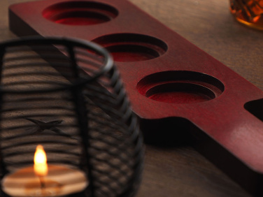Logotrade promotional merchandise picture of: Wooden 3 Shot Serving Board 1863121