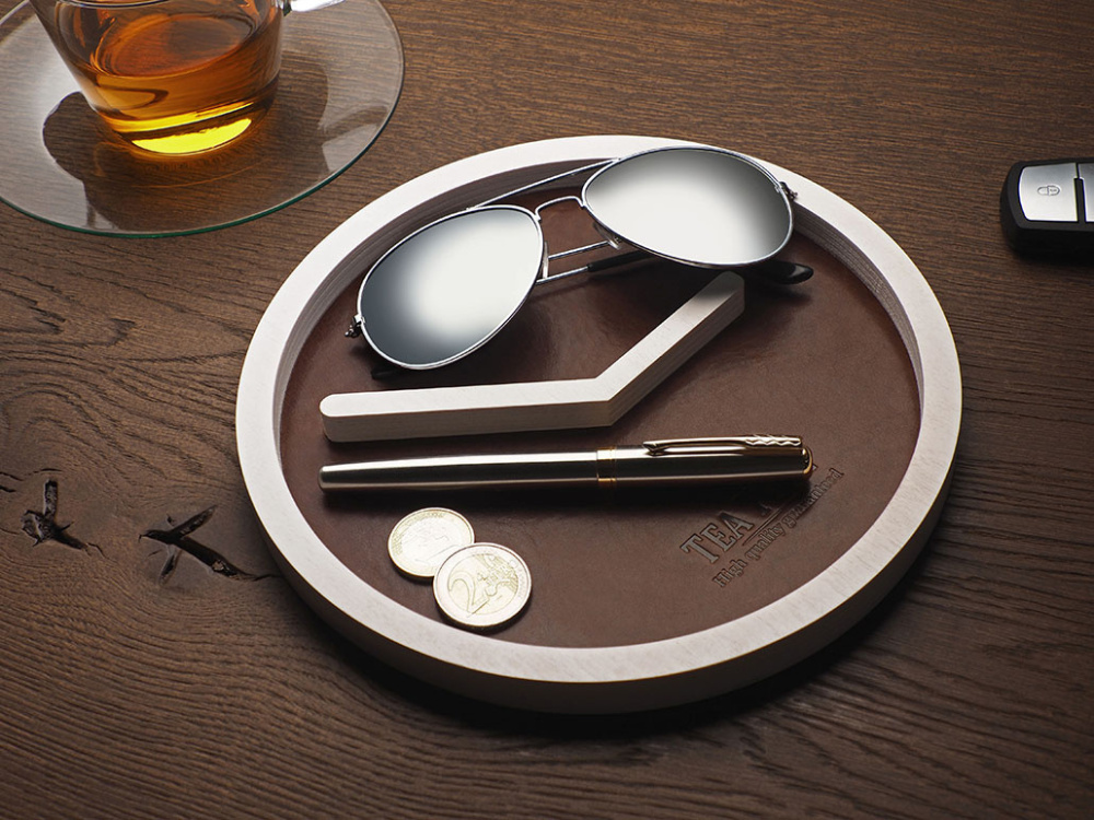 Logotrade promotional products photo of: Wooden desk organiser 1851121