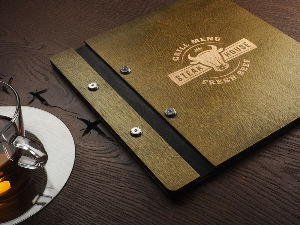Logo trade promotional gifts image of: Menu cover 1905121