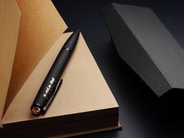 Logo trade promotional gift photo of: Ball pen with AMBER stone 2070036