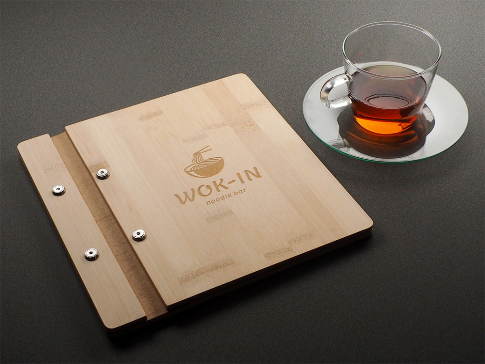 Logo trade promotional merchandise image of: Menu cover 1905292