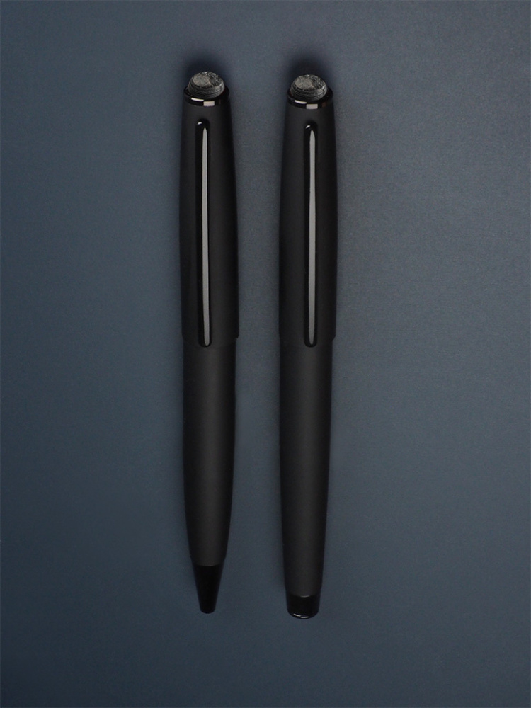Logo trade promotional gift photo of: Pen set with coal 2094036