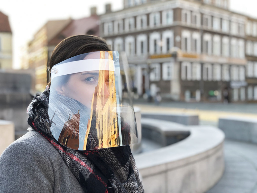 Logotrade promotional giveaway image of: TEMIDA tilting face shield 1424162