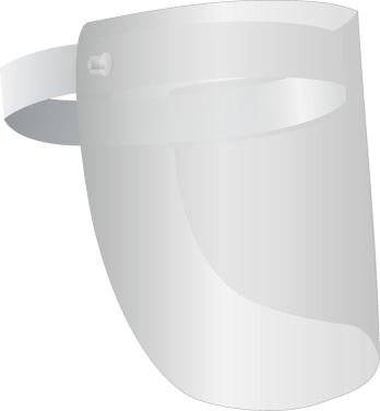 Logo trade advertising product photo of: TEMIDA tilting face shield 1424162