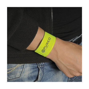 Logo trade corporate gifts image of: SnapWrap fluorescent armband