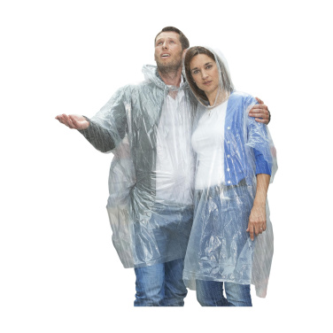 Logo trade promotional giveaway photo of: Clear poncho/raincoat