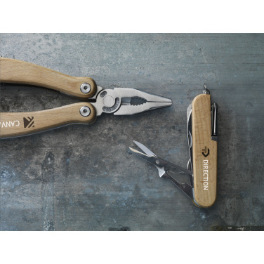 Logo trade promotional gifts image of: Beechwood Pocket knife