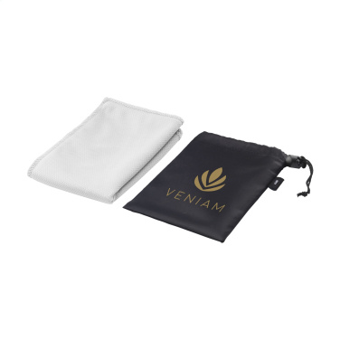 Logo trade promotional gifts picture of: CoolDown RPET sports cooling towel