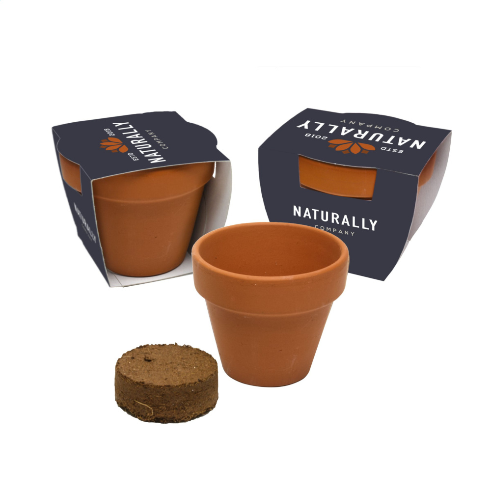 Logotrade promotional gift image of: Flowermix Terracotta flower seeds