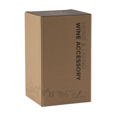 Logo trade promotional gifts image of: CoolSteel Black wine cooler