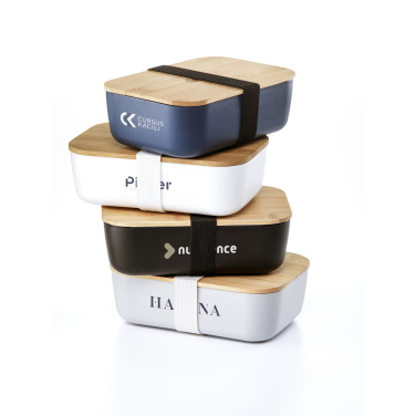 Logo trade corporate gifts image of: Midori Bamboo Lunchbox