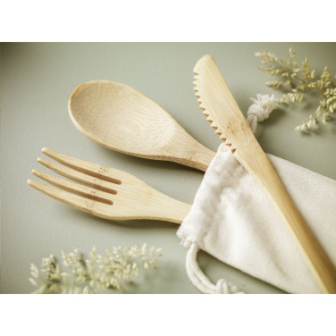 Logotrade business gift image of: Bambu Cutlery Set