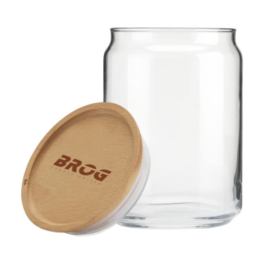 Logo trade promotional items image of: Wood Jar Storage