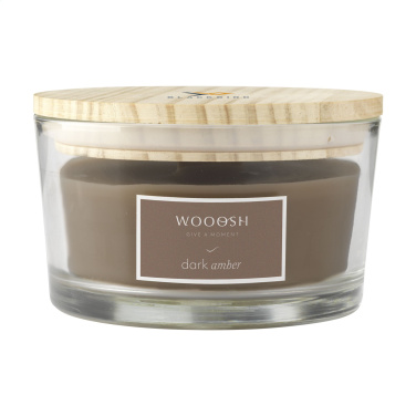 Logotrade business gift image of: Wooosh Flame Scented Candle Dark Amber