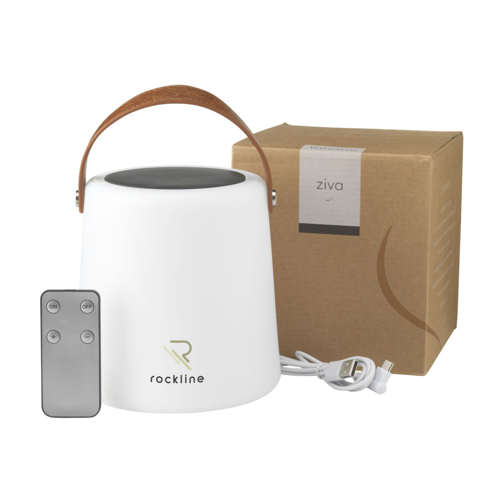 Logo trade promotional products image of: Wooosh Ziva Solar Lamp