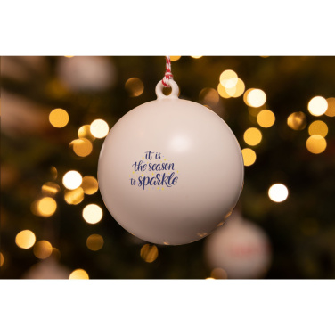 Logotrade promotional gift image of: Christmas Bauble Ø 7 cm Recycled PP - Made in Europe