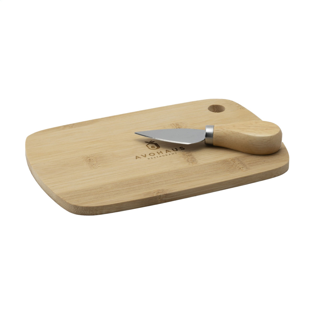 Logotrade promotional gift image of: Bamboo Cheese Platter 2-pcs
