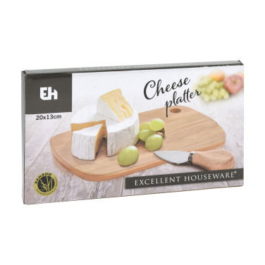 Logo trade business gift photo of: Bamboo Cheese Platter 2-pcs