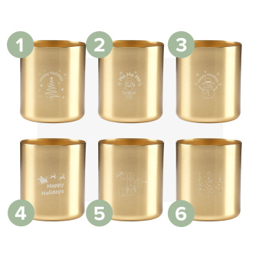 Logo trade promotional merchandise image of: Wooosh Scented Candle True Wood X-Mas