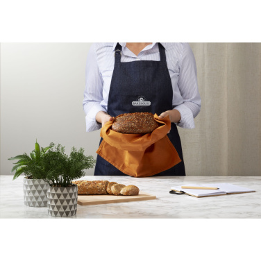 Logotrade promotional item image of: Apron GRS Recycled Denim (220 g/m²)