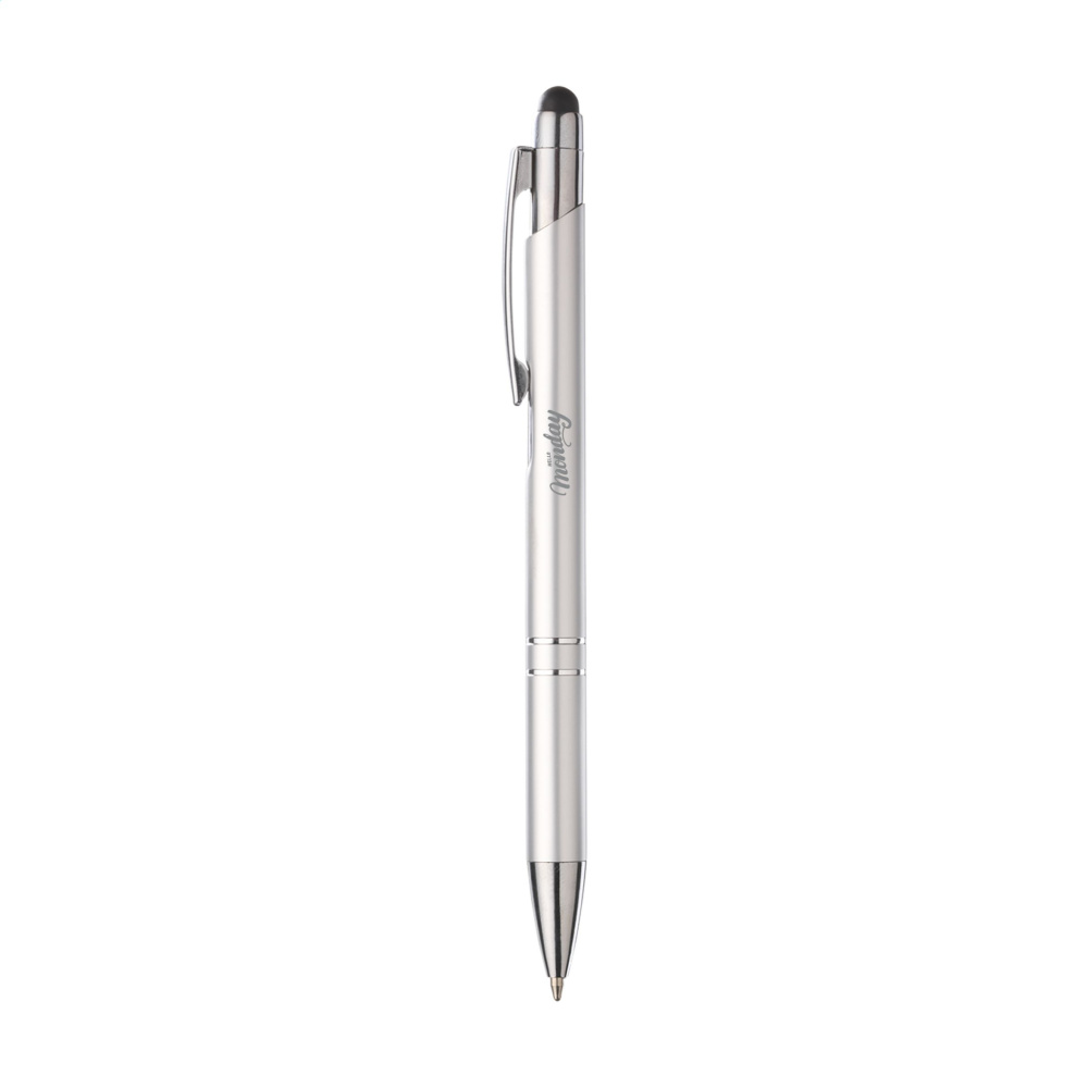Logo trade promotional giveaways image of: Ebony Touch stylus pen