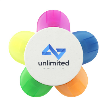 Logo trade promotional merchandise picture of: Bloom Recycled Milk-Carton highlighter