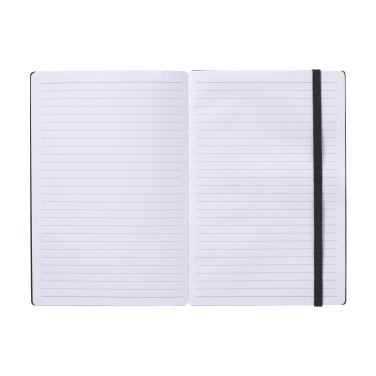 Logo trade advertising products picture of: Bamboo Journal Naked Spine Paper Notebook Black A5