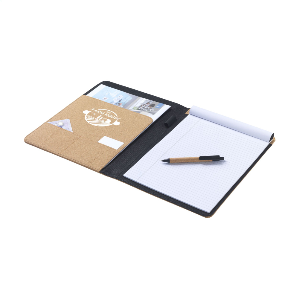 Logo trade promotional merchandise picture of: Eco Conference Cork A4 document folder