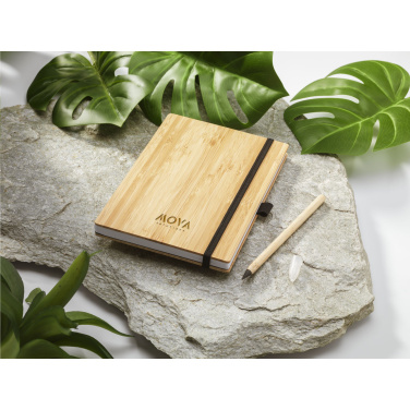 Logo trade advertising product photo of: BambooPlus Paper Notebook A5 - Inkless Pen