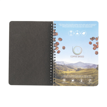 Logotrade corporate gift picture of: Coffee Paper Notebook Wire-O A5
