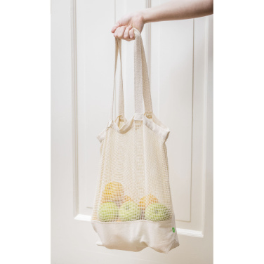 Logotrade promotional merchandise picture of: Natura Organic Mesh Shopper (180 g/m²) shopping bag