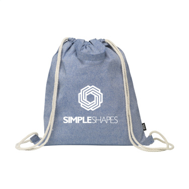 Logo trade promotional merchandise picture of: GRS Recycled Cotton PromoBag Plus (180 g/m²) backpack