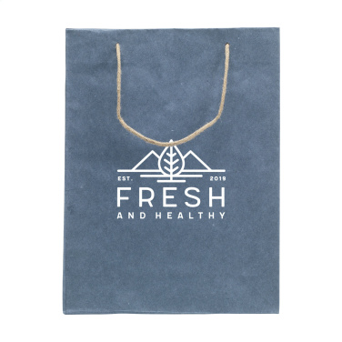Logo trade corporate gifts picture of: Leaf It Bag recycled with jeans fibres (180 g/m²) L