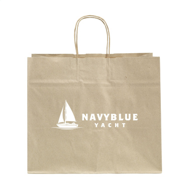 Logo trade promotional products image of: Leaf It Bag recycled grass paper (90 g/m²) XL