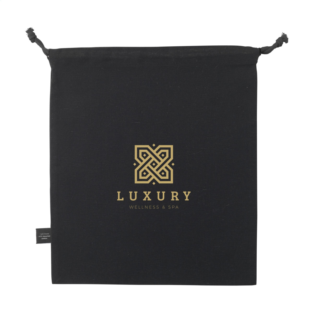 Logotrade corporate gifts photo of: Gift Pouch GRS Recycled Cotton (150 g/m²) M