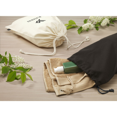 Logo trade advertising products image of: Gift Pouch GRS Recycled Cotton (150 g/m²) L