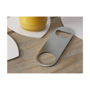 Logo trade promotional merchandise image of: CrownTop Metal Opener Metal