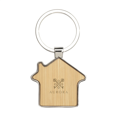 Logo trade promotional gifts picture of: Casa bamboo keyring